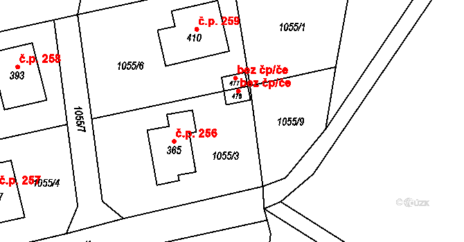 Lánov 48781401 na parcele st. 478 v KÚ Prostřední Lánov, Katastrální mapa