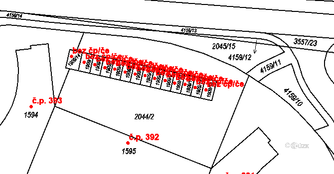 Klatovy 39219402 na parcele st. 1909/9 v KÚ Klatovy, Katastrální mapa
