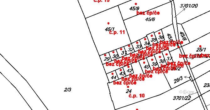 Holešov 41643402 na parcele st. 29 v KÚ Holešov, Katastrální mapa