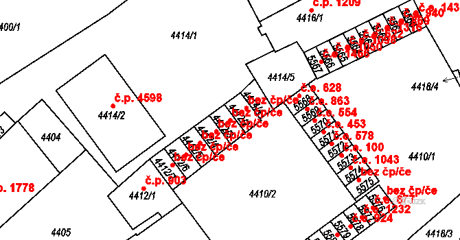 Chomutov 42424402 na parcele st. 4412/3 v KÚ Chomutov I, Katastrální mapa