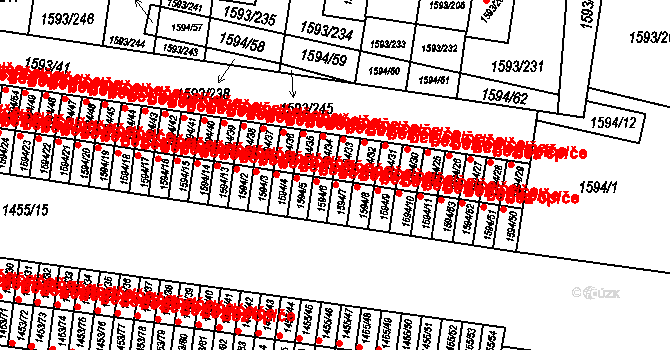 Kosmonosy 45294402 na parcele st. 1594/34 v KÚ Kosmonosy, Katastrální mapa