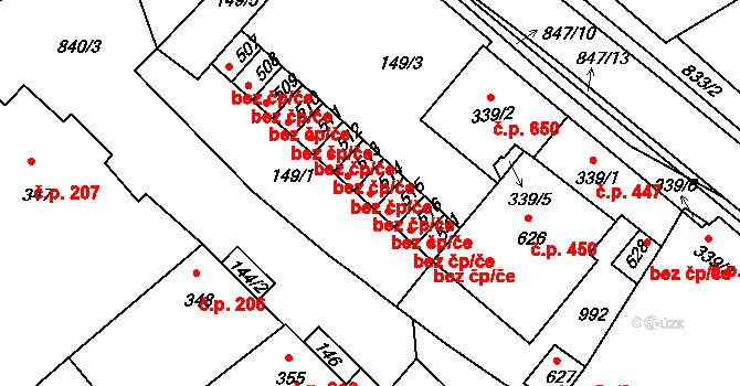Olšany u Prostějova 47649402 na parcele st. 514 v KÚ Olšany u Prostějova, Katastrální mapa