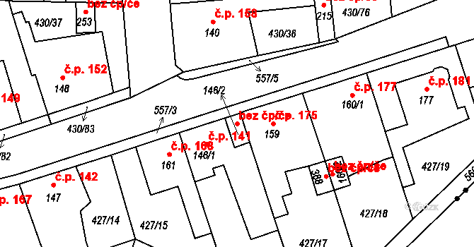 Jeníkov 49171402 na parcele st. 146/2 v KÚ Oldřichov u Duchcova, Katastrální mapa