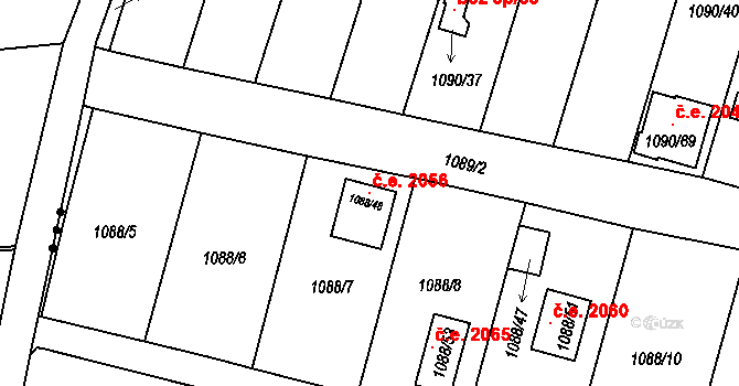 Dobšice 2056 na parcele st. 1088/48 v KÚ Dobšice u Znojma, Katastrální mapa