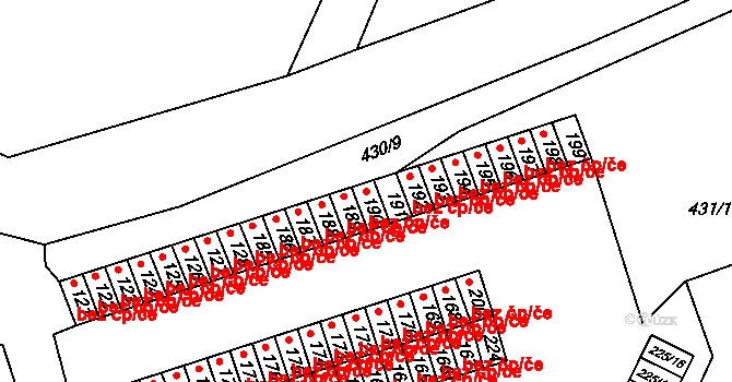 Litvínov 38024403 na parcele st. 190 v KÚ Růžodol, Katastrální mapa