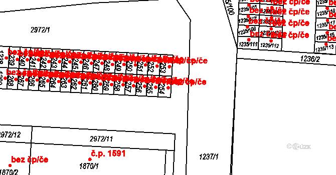 Sokolov 42971403 na parcele st. 1254 v KÚ Sokolov, Katastrální mapa