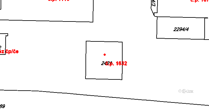 Slaný 1632 na parcele st. 2421 v KÚ Slaný, Katastrální mapa