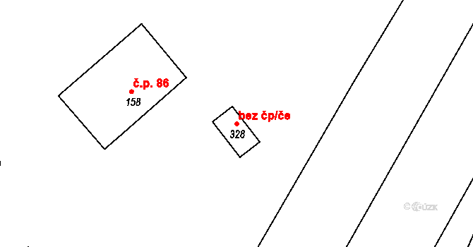 Bocanovice 82146403 na parcele st. 328 v KÚ Bocanovice, Katastrální mapa