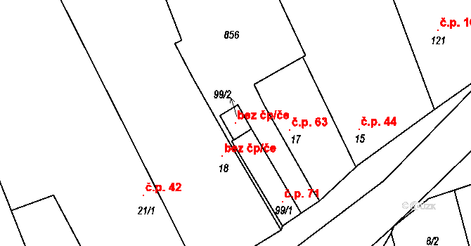 Vrbice 100349404 na parcele st. 99/2 v KÚ Vrbice u Poděbrad, Katastrální mapa