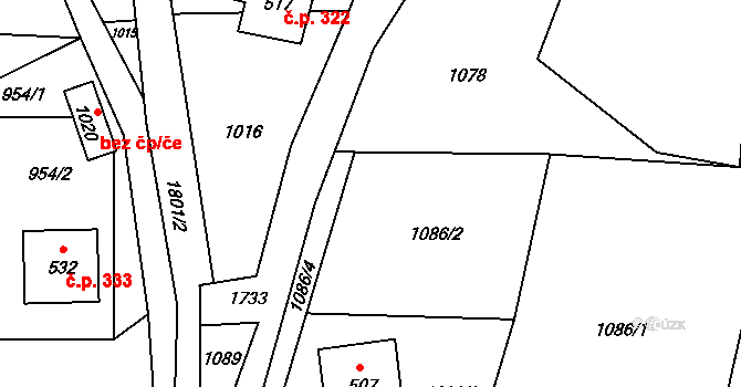 Karlovice 382, Katastrální mapa