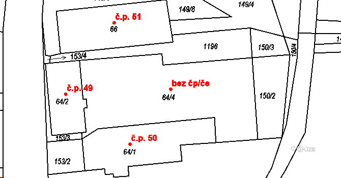 Broumov 40068404 na parcele st. 64/4 v KÚ Velká Ves u Broumova, Katastrální mapa