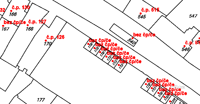 Jemnice 40149404 na parcele st. 172/16 v KÚ Jemnice, Katastrální mapa