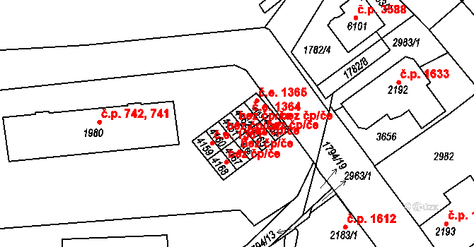 Havlíčkův Brod 43355404 na parcele st. 4161 v KÚ Havlíčkův Brod, Katastrální mapa
