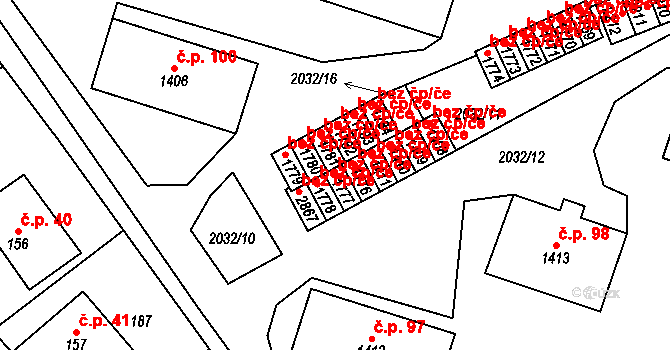 Litomyšl 47718404 na parcele st. 1777 v KÚ Litomyšl, Katastrální mapa