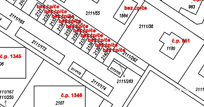 Polná 98790404 na parcele st. 2140 v KÚ Polná, Katastrální mapa