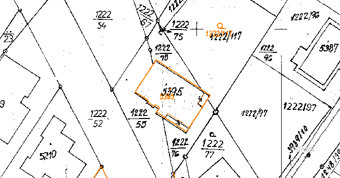 Poděbrady V 154, Poděbrady na parcele st. 5395 v KÚ Poděbrady, Katastrální mapa