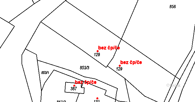Ludkovice 44787405 na parcele st. 128 v KÚ Ludkovice, Katastrální mapa