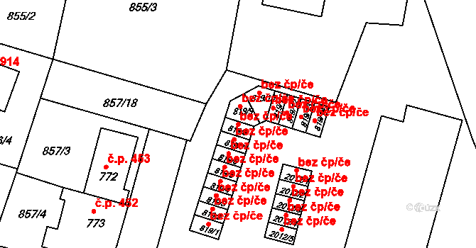 Prachatice 46158405 na parcele st. 819/8 v KÚ Prachatice, Katastrální mapa