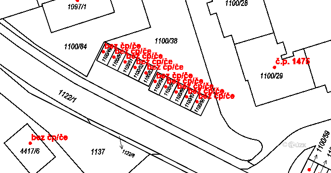 Frýdlant nad Ostravicí 46459405 na parcele st. 1100/55 v KÚ Frýdlant nad Ostravicí, Katastrální mapa