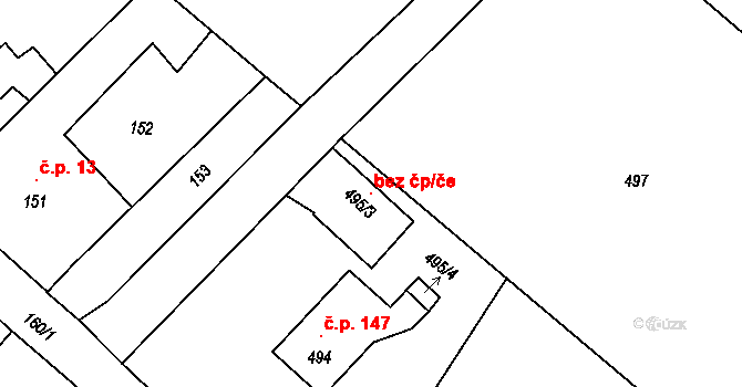 Bohumín 118326406 na parcele st. 495/3 v KÚ Vrbice nad Odrou, Katastrální mapa