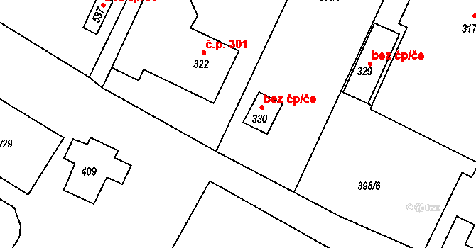 Dolní Poustevna 39143406 na parcele st. 330 v KÚ Dolní Poustevna, Katastrální mapa
