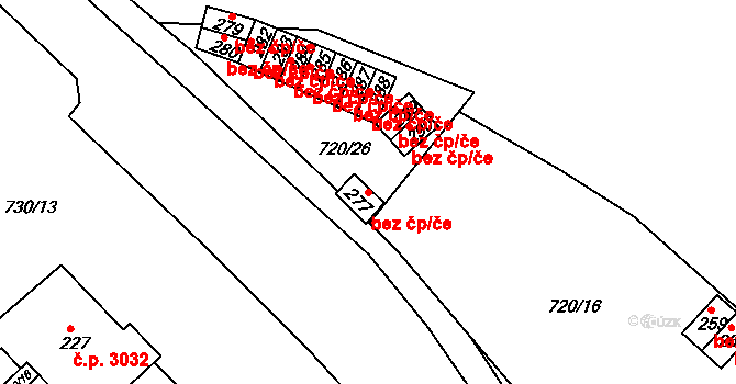 Teplice 41856406 na parcele st. 277 v KÚ Nová Ves u Teplic, Katastrální mapa