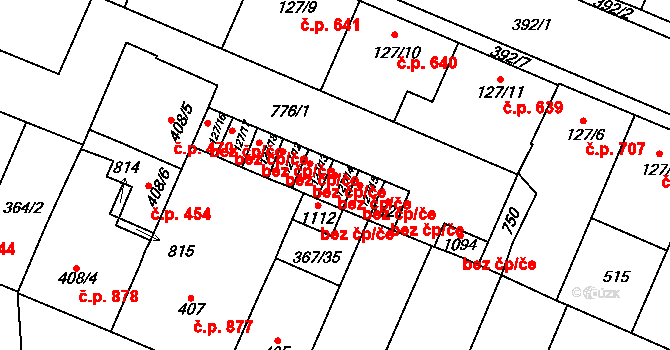 Kralupy nad Vltavou 42481406 na parcele st. 127/14 v KÚ Lobeč, Katastrální mapa