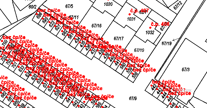 Františkovy Lázně 42695406 na parcele st. 439 v KÚ Františkovy Lázně, Katastrální mapa