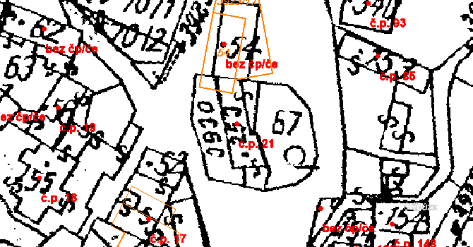 Slopné 21 na parcele st. 253 v KÚ Slopné, Katastrální mapa