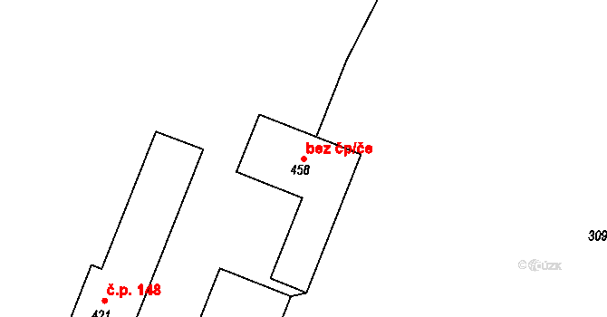 Lipnice nad Sázavou 41326407 na parcele st. 458 v KÚ Lipnice nad Sázavou, Katastrální mapa