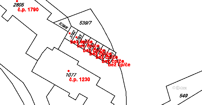 Náchod 42194407 na parcele st. 3787 v KÚ Náchod, Katastrální mapa