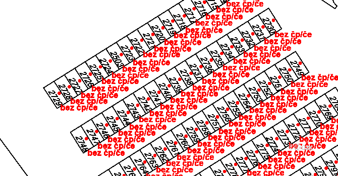 Čáslav 43302408 na parcele st. 2741 v KÚ Čáslav, Katastrální mapa