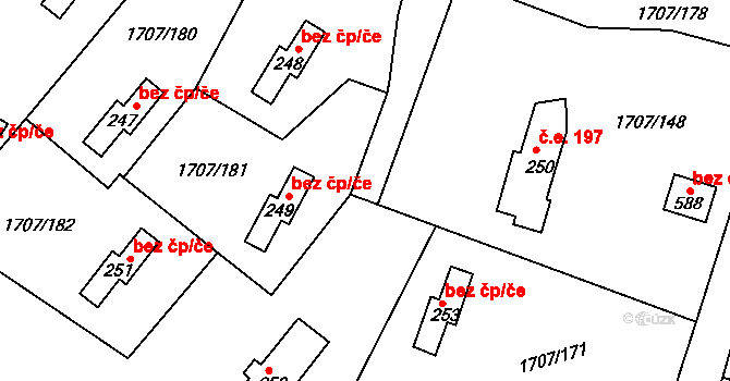 Křečovice 45437408 na parcele st. 249 v KÚ Živohošť, Katastrální mapa