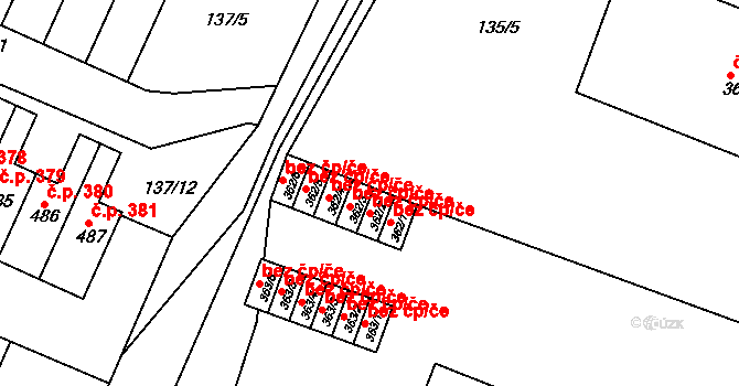 Hýskov 49279408 na parcele st. 362/2 v KÚ Hýskov, Katastrální mapa