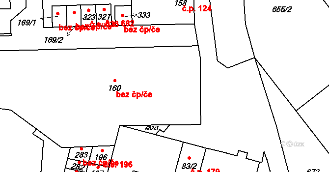 Horní Dubenky 61, Katastrální mapa