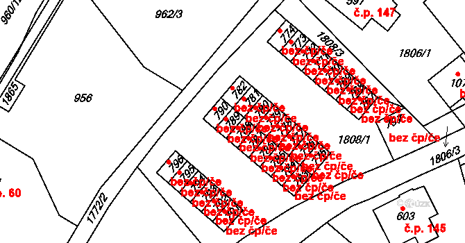 Jablonecké Paseky 477, Jablonec nad Nisou, Katastrální mapa