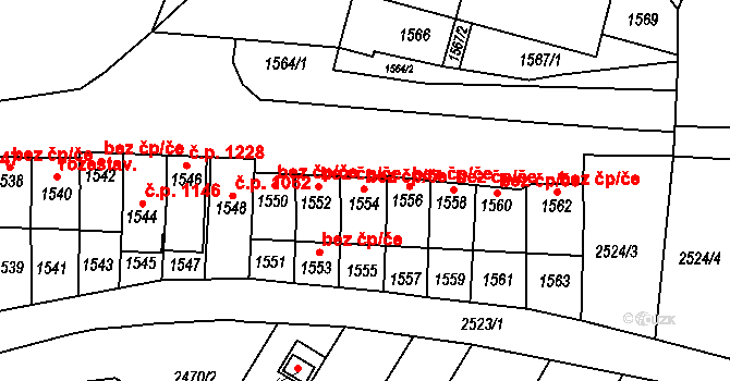 Valtice 156, Katastrální mapa