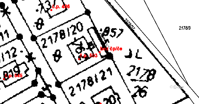 Dolní Dobrouč 43623409 na parcele st. 857 v KÚ Dolní Dobrouč, Katastrální mapa