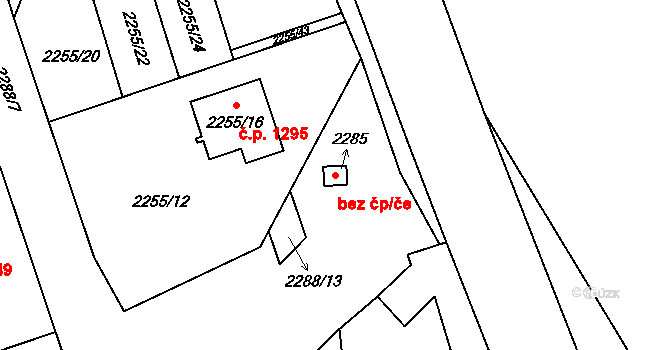 Opava 43814409 na parcele st. 2285 v KÚ Kylešovice, Katastrální mapa