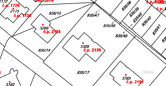 Předměstí 2139, Svitavy na parcele st. 3309 v KÚ Svitavy-předměstí, Katastrální mapa
