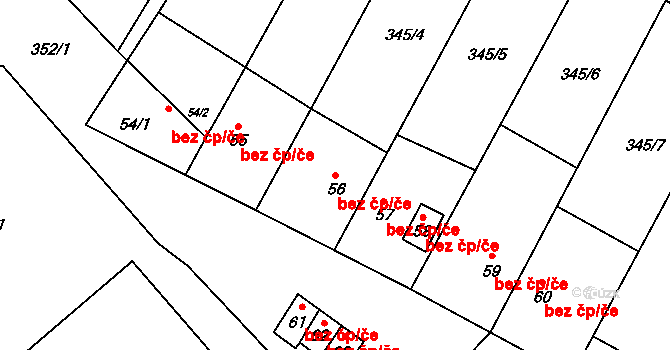 Pšov 41258410 na parcele st. 56 v KÚ Kobylé, Katastrální mapa