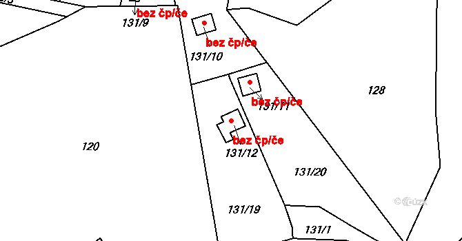 Liberec 41843410 na parcele st. 131/12 v KÚ Kunratice u Liberce, Katastrální mapa