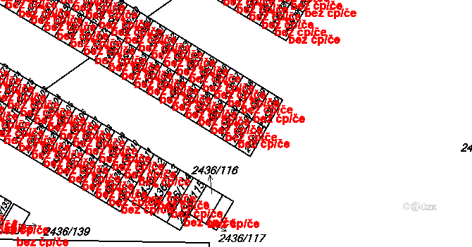 Sokolov 42960410 na parcele st. 2436/101 v KÚ Sokolov, Katastrální mapa