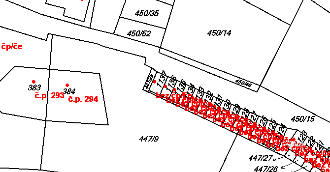 Luhačovice 44765410 na parcele st. 1136 v KÚ Luhačovice, Katastrální mapa