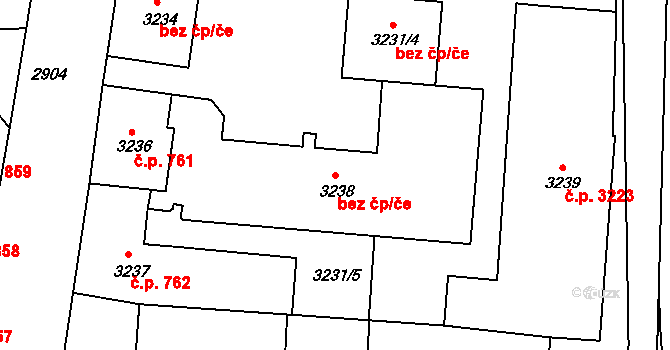 Česká Lípa 50394410 na parcele st. 3238 v KÚ Česká Lípa, Katastrální mapa