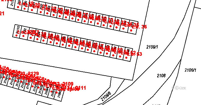Jirkov 49 na parcele st. 2194 v KÚ Jirkov, Katastrální mapa