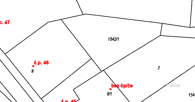 Křenov 166, Katastrální mapa