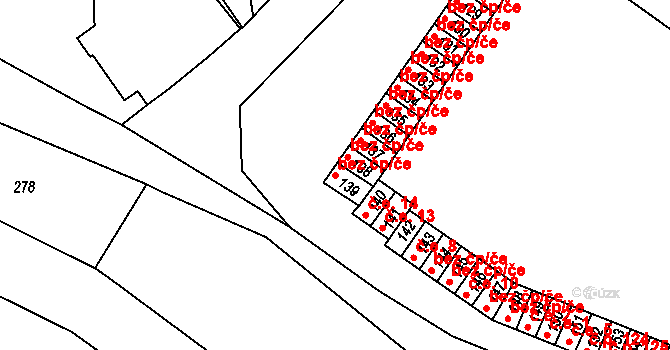 Čechy 38128411 na parcele st. 139 v KÚ Čechy, Katastrální mapa
