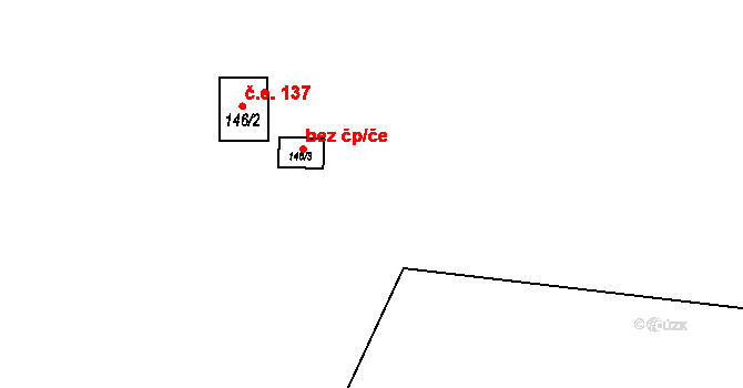 Velké Popovice 39920411 na parcele st. 146/3 v KÚ Velké Popovice, Katastrální mapa