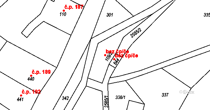 Heřmánkovice 40086411 na parcele st. 109/2 v KÚ Heřmánkovice, Katastrální mapa